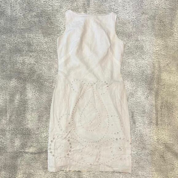 Isaac Mizrahie Eyelet Sleeveless Midi Dress - Picture 1 of 8